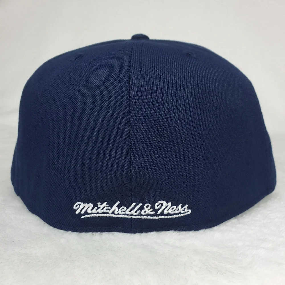 KC‎ Royals Mitchell & Ness MLB Fitted 7 3/8 Liberty Fit Hat Cap Navy NWT